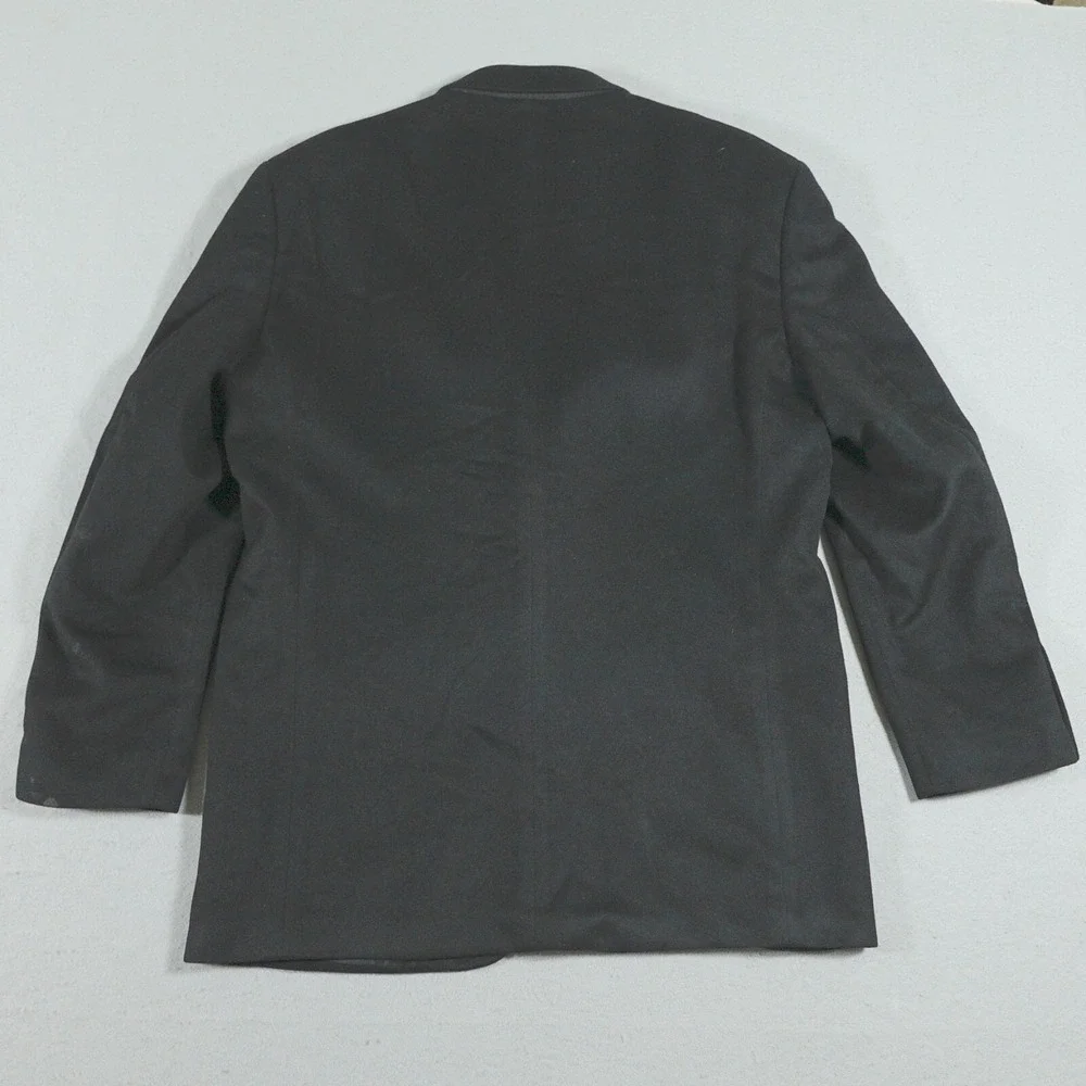 Pronto Uomo Couture Blazer Men 42 Regular Fit Black 100% Cashmere Quiet‎ Luxury